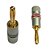 Plug Banana Bravo Onix Discabos Banhado a Ouro BANBX 10 unidades Cinza - Imagem 2