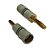 Plug Banana Bravo Onix Discabos Banhado a Ouro BANBX 10 unidades Cinza - Imagem 3