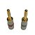 Plug Banana Bravo Onix Discabos Banhado a Ouro BANBX 10 unidades Cinza - Imagem 1