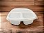 Bandeja 3 Divisoes G330 Freezer E Microondas Branca 1150ml Caixa Com 100cj Galvanoteck - Imagem 4