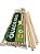 Espeto De Bambu 25cm Quadrado Pacote 50 Espetos Natural - Imagem 6