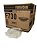 Pote Quadrado F730 Transparente Com Lacre 250ml 13x13x3,4cm Pet Caixa 100un Fibraform - Imagem 1