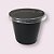 Pote Para Molho Molheira 60ml Preto Caixa Com 700conjuntos Galvanoteck - Imagem 3