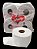Papel Higienico Rolao Folha Simples 300metros X10cm Frd Com 8rolos 100% Fibras Celulósicas Delly(verm) - Imagem 4