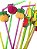 Canudo Decorativo Frutas Flex 6mm Misto Pct C/10Unid Strawplast - Imagem 1
