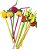 Canudo Decorativo Frutas Flex 6mm Misto Pct C/10Unid Strawplast - Imagem 2