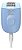 Philips Satinelle Bre247/00 Azul Claro Azul-claro - Imagem 2