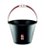 BALDE PLASTICO EXTRA FORTE PRETO ATLAS - Imagem 1