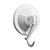 GANCHO PLASTICO BRANCO VENTOSA 1PC 1,0KG ATLAS - Imagem 1