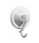 GANCHO PLASTICO BRANCO VENTOSA 1PC 1,0KG ATLAS - Imagem 2