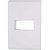 PLACA LIZ 4X2 1P HORIZONTAL BRANCA TRAMONTINA - Imagem 1