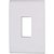 PLACA LIZ 4X2 1P VERTICAL BRANCO TRAMONTINA - Imagem 1