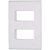 PLACA LIZ 4X2 2P AFASTADAS BRANCO TRAMONTINAA - Imagem 1