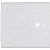 PLACA LIZ 4X4 1 FURO 9,5MM BRANCO TRAMONTINA - Imagem 1