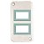 TAMPA CONDULETE 1" 2P HORIZONTAL MODULO LIZ/LUX  S/P TRAMONTINA - Imagem 1