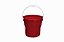 BALDE PLASTICO 8 LITROS VERMLHO BORDO ASTRA - Imagem 1