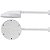 CHUVEIRO PLASTICO BRANCO 8"X1/2" ASTRA CV81 - Imagem 1
