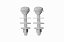 CONJUNTO FIXACAO P/CAIXA ACOPLADA ASTRA - Imagem 1