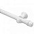 KIT VARAO SIMPLES 1,50MT BRANCO ALUMARK - Imagem 1
