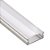 PERFIL LED SOBREPOR 3 METROS 17 X 7MM BRANCO ALUMARK - Imagem 1