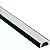 PERFIL LED SOBREPOR 3 METROS 17 X 7MM PRETO ALUMARK - Imagem 1