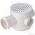 CAIXA SIFONADA 100X100X50MM REDONDO BRANCO KRONA - Imagem 1