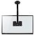 SUPORTE TV (D) TETO C/GIRO E INCLINACAO 19" A 56" - PRETO MULTIVISAO - Imagem 1