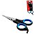 TESOURA DE METAL 5" CABO PLASTICO COLOR - Imagem 1