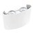 ARANDELA LENTILLE DOUBLE SOBREPOR BRANCO LED 4W 3000K BIVOLT IP65 LUMANTI - Imagem 2
