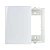 PLACA SLEEK 4X2 CEGA BRANCO MARGIRIUS - Imagem 1