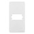 TAMPA CONDULETE 1" 1P HORIZONTAL SLEEK BRANCO MARGIRIUS - Imagem 1