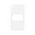 TAMPA CONDULETE 3/4" 1P HORIZONTAL SLEEK BRANCO MARGIRIUS - Imagem 1
