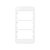TAMPA CONDULETE 3/4" 3P HORIZONTAL SLEEK BRANCO MARGIRIUS - Imagem 1