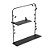 PRATELEIRA METAL 2 PRAT. DOBRAVEL FOLHAS 35 X 10 X 45CM PRETA MULTIVISAO - Imagem 1