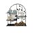 PRATELEIRA METAL 4 PRAT. DOBRAVEL FOLHAS 40 X10 X 44CM PRETA MULTIVISAO - Imagem 1