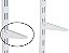 SUPORTE DUPLO PARA PRATELEIRA EM ACO 17 CM  BRANCO MULTIVISAO - Imagem 1