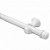 KIT VARAO GROSSO 2,00MT BRANCO ALUMARK - Imagem 1