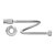 ENGATE FLEXIVEL INOX MXF 40CM CENSI - Imagem 1