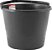BALDE PLASTICO 12 L PRETO CANAL - Imagem 1