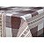 TOALHA MESA CLASSIC TECIDO XADREZ MARROM 1,37M X METRO KAPAZI - Imagem 1