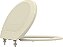 ASSENTO RIGIDO PP OVAL PREMIUM CREME/MARFIM TUPAN AP006 - Imagem 1