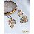 CONJUNTO FOLHAS BANHADO EM OURO 18K CJF-01196 - Imagem 2