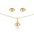 CONJUNTO BANHADO EM OURO 18K CJF-01211 - Imagem 1