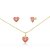 CONJUNTO BANHADO EM OURO 18K CJIC-00797 - Imagem 1