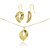 CONJUNTO BANHADO EM OURO 18K CJF-01195 - Imagem 1