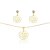 CONJUNTO BANHADO EM OURO 18K CJF-01045 - Imagem 1