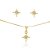 CONJUNTO BANHADO A OURO 18K CJFC-01209 - Imagem 1