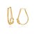 ARGOLA BANHADA EM OURO 18K BRF 1007 - Imagem 1