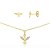 CONJUNTO BANHADO ME OURO 18K CJFC-01231 - Imagem 1