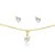CONJUNTO BANHADO EM OURO 18K CJF-01217 - Imagem 1